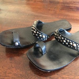 Matisse Leather Studded Sandal